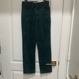 LOFT Women's Deep Green Corduroy Pants